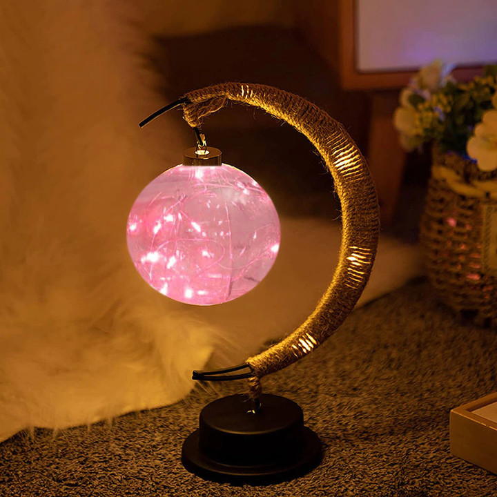 This is a disocunt for you - 3D Moon LED Night Lights with Stand Lunar Fairy Lamp Art Kid Baby Bedroom Home Holiday Home Bedroom Decor Ornament Friends Gifts