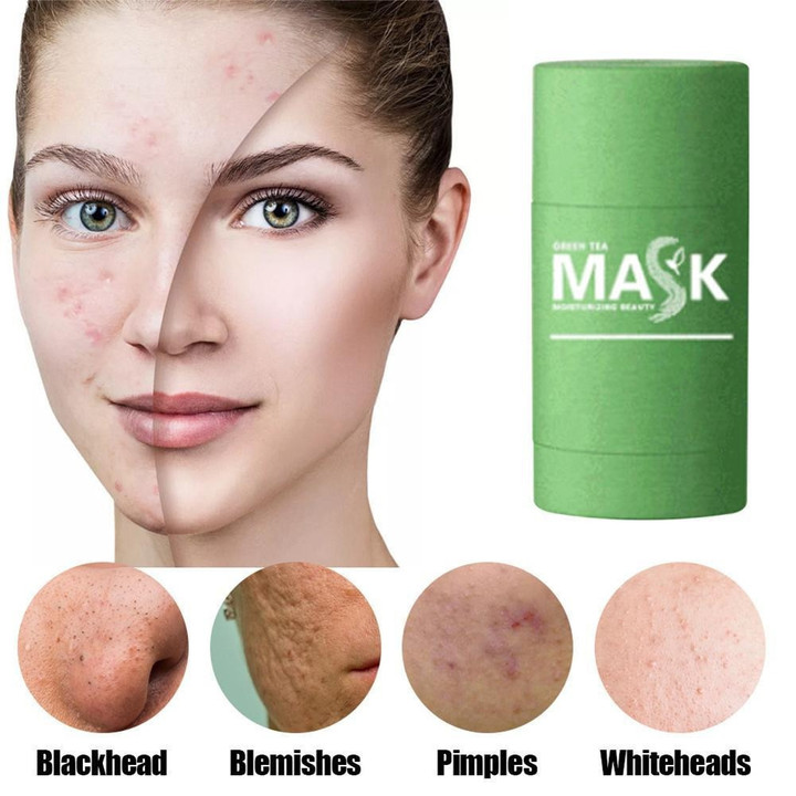 Dies ist ein Rabatt für Sie - Grüner Tee Maske Gesicht Maske Stick Öl Steuerung Feuchtigkeits Reinigung Maske Akne Behandlung Mitesser Entfernen Poren Reinigung