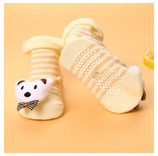 Baby Socks Floor Non-slip Cotton Cartoon Doll Infant Socks fashion Toddler Girls Boys Soft Cute Boots Baby Clothing