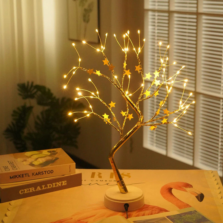 This is a Discount for you - Fairy LED Night Lamp Decor For Home USB Bedside Study Room Christmas Tree Lighting Desk Holiday Decoration Light Goddess Gifts