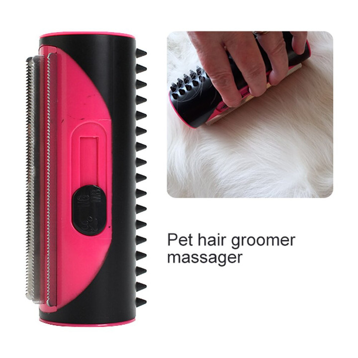 This is a Discount for you - Portable Multifunctional Ergonomic Massage Grooming Lint Roller Carpet Puppy Dog Comb Sofa Pet Supplies Cleaning Brush