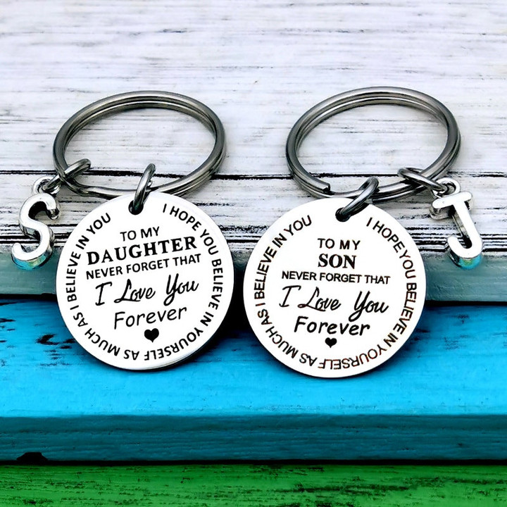 THIS IS A DISCOUNT FOR FOU - To My Son Daughter I Love You Forever Inspirational Gift Keychain