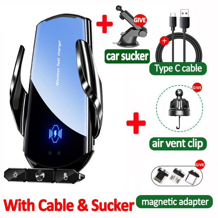 Wireless Charger Car Auto Magnetic Air Vent Phone Holder For iPhone 14 13 12 Samsung Xiaomi Induction 15W Fast Charging Station
