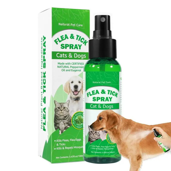 Pet Cats Dogs Flea Spray