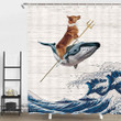 Funny Corgi Dog Shower Curtain