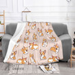 Corgi Puppy Blanket