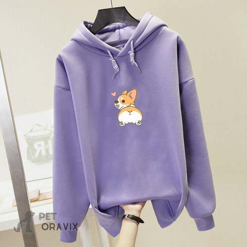Corgi Dog Print Sweatshirt