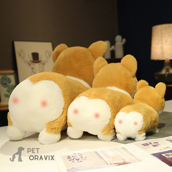 CuddlyCompanions Kawaii Corgi Plushie Dolls