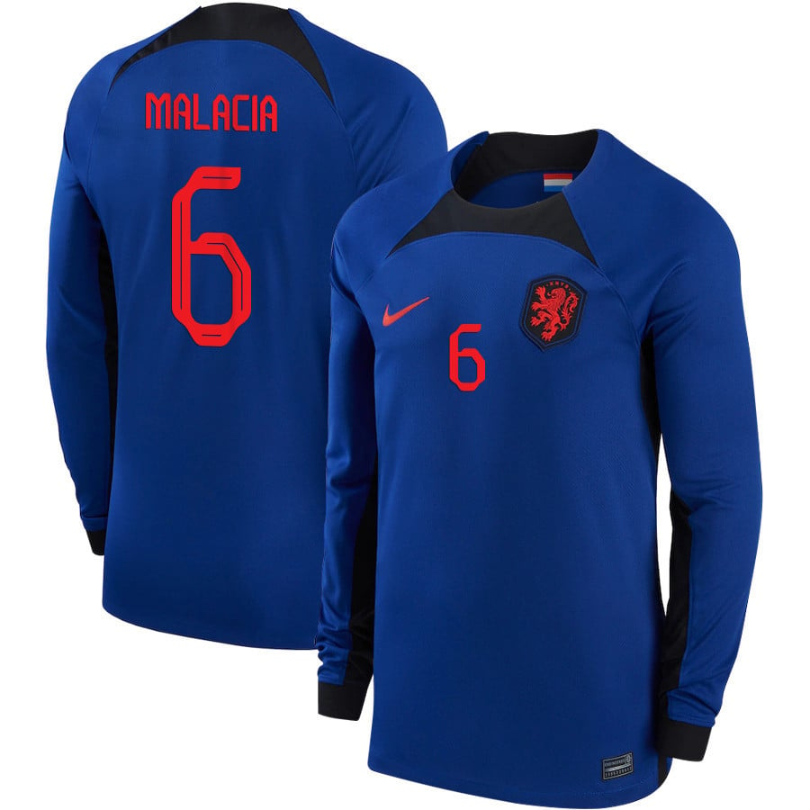 Tyrell Malacia #6 Netherlands National Team 2022-23 Qatar World Cup Aw ...