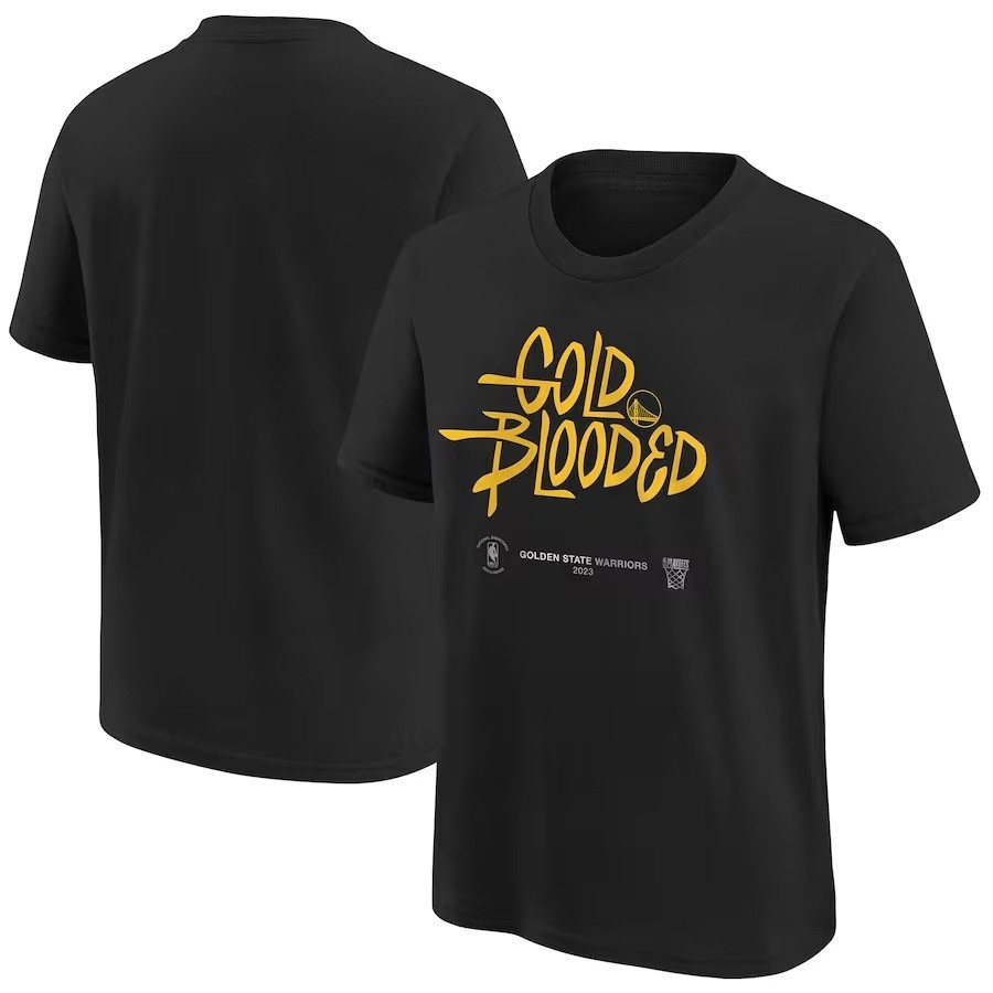 Golden State Warriors 2023 NBA Playoffs Mantra T-Shirt - Black - Jersey ...