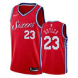 Men's 76ers Male Jimmy Butler 23 Statet Red Jersey