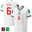 Morocco National Team FIFA World Cup Qatar 2022 Patch Romain Saïss 6 Away Men Jersey