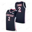 Gonzaga Bulldogs Drew Timme 2 2023 Navy College Basketball Elite Men Jersey