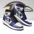 Baltimore Ravens And Jack Skellington Air Jordan 1 Shoes Sneakers
