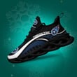 Tennessee Titans Logo Curve Line Pattern 3D Max Soul Sneaker Shoes
