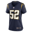 Khalil Mack 52 Los Angeles Chargers Women's Alternate Game Jersey - Navy