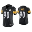 Women's Vapor T.j. Watt Steelers Black Jersey