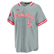Freddie Freeman 5 Canada Baseball 2023 World Baseball Classic Jersey - Gray