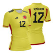 Sandra Sepúlveda 12 Colombia 2023 Women Home Jersey - Yellow - All Over Printed Jersey