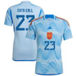 Cata Coll 23 Spain 1 Star Women's National Team 2023-24 World Cup Away WOMEN Jersey