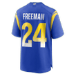 Royce Freeman 24 Los Angeles Rams Game Men Jersey - Royal