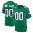 Philadelphia Eagles Alternate Custom Game Men Jersey - Kelly Green