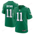 A.J. Brown 11 Philadelphia Eagles Alternate Game Men Jersey - Kelly Green