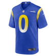 Byron Young 0 Los Angeles Rams Game Men Jersey - Royal