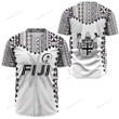 Fiji Polynesia Rb Baseball Jersey - White