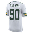 Lukas Van Ness 90 Green Bay Packers Men Away Limited Jersey - White