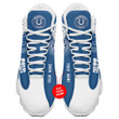 Indianapolis Colts White Speed Blue Custom Name Air Jordan 13 Shoes Sneakers