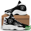 Oakland Raiders White Air Jordan 13 Shoes Printing Sneakers