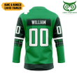 Bruins St Patricks Day Custom Text Number Hockey Jersey