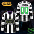 Beetlejuice Sandworm Custom Text Number Hockey Jersey
