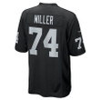 Kolton Miller 74 Las Vegas Raiders Men Game Jersey - Black