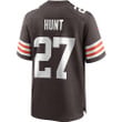 Kareem Hunt 27 Cleveland Browns Game Men Jersey - Brown