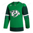 Nashville Predators 2023 St. Patrick's Day Primegreen Men Jersey - Kelly Green