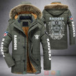 Las Vegas Raiders Grey Skull Parka Jacket Puffer Jacket