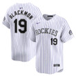Charlie Blackmon 19 Colorado Rockies Home Limited Player Men Jersey - White