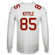 George Kittle 85 San Francisco 49ers Super Bowl LVIII 3D Long Sleeve - White