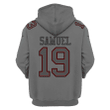 Deebo Samuel 19 San Francisco 49ers Super Bowl LVIII All Over Printed Pullover Hoodie - Gray