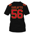 George Karlaftis 56 Kansas City Chiefs Super Bowl LVIII All Over Print T-shirt - Black