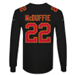 Trent McDuffie 22 Kansas City Chiefs Super Bowl LVIII 3D Long Sleeve - Black