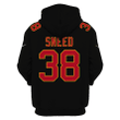 L’Jarius Sneed 38 Kansas City Chiefs Super Bowl LVIII 3D Printed Zip Hoodie - Black