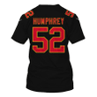 Creed Humphrey 52 Kansas City Chiefs Super Bowl LVIII All Over Print T-shirt - Black
