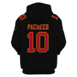 Isiah Pacheco 10 Kansas City Chiefs Super Bowl LVIII 3D Printed Zip Hoodie - Black
