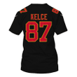 Travis Kelce 87 Kansas City Chiefs Super Bowl LVIII All Over Print T-shirt - Black