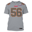 George Karlaftis 56 Kansas City Chiefs Super Bowl LVIII All Over Print T-shirt - Gray