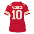 Isiah Pacheco 10 Kansas City Chiefs Super Bowl LVIII All Over Print T-shirt - Red