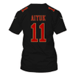 Brandon Aiyuk 11 San Francisco 49ers Super Bowl LVIII All Over Print T-shirt - Black